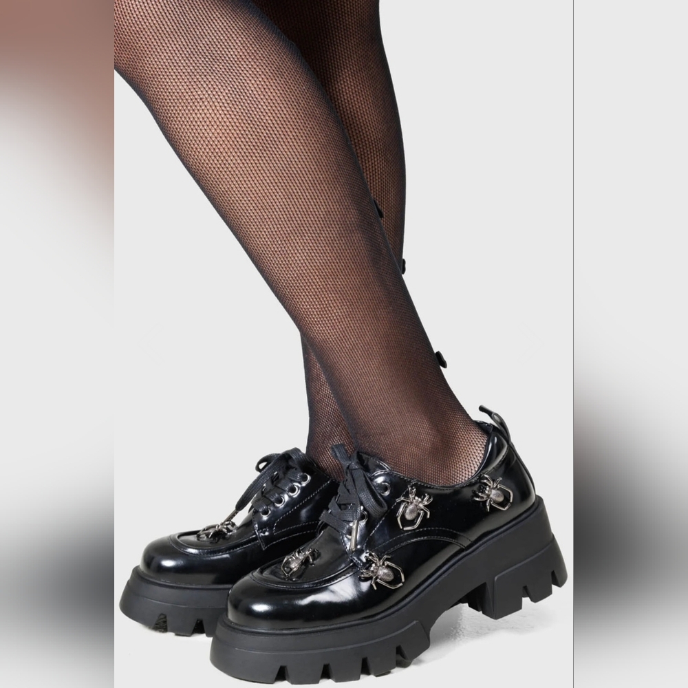 Killstar Spider Platform Loafers